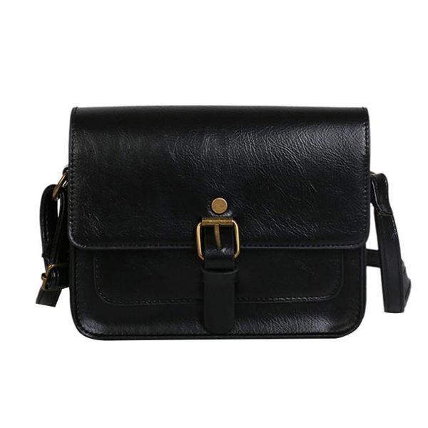 

coneed messenger bags leather bucket anti-theft women's bag wallet-locked shoulder bag handle crossbody mini square travel 2