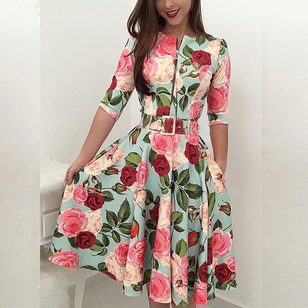 long floral sundress