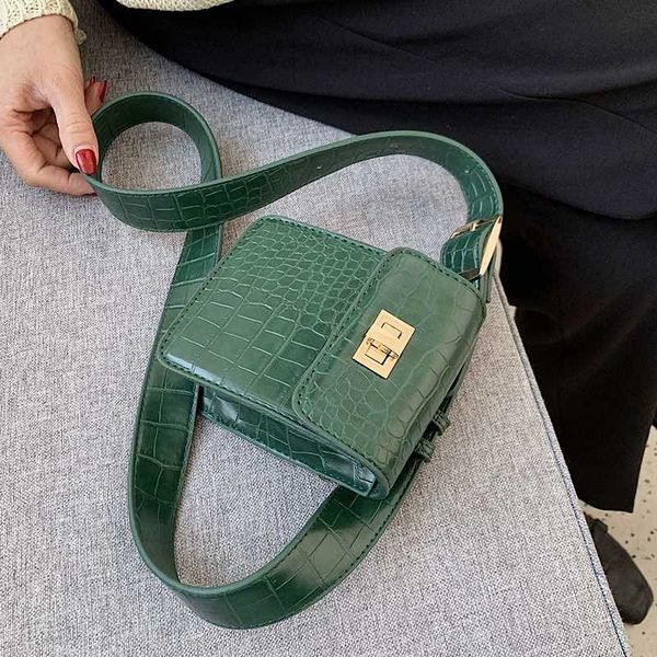 

мини камень шаблон pu кожа crossbody сумки для женщин 2020 мода плеча сумка lady сумка на ремне сумки