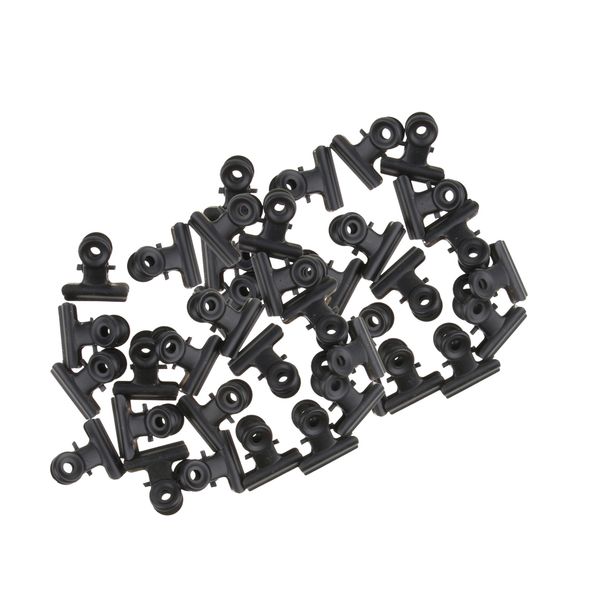 

40шт 22мм metal binder clips бульдог зажимы для канцелярские товары черный