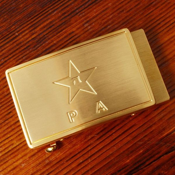 

five-pointed star automatic tacticsfans bayi buckle men's copper accessory belt buckle belt clip 3.5 accessory workers, Slivery;black