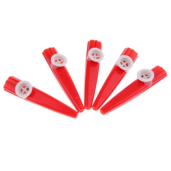 

5pcs plastic kazoos harmonica mouth flute for kids party favor gift