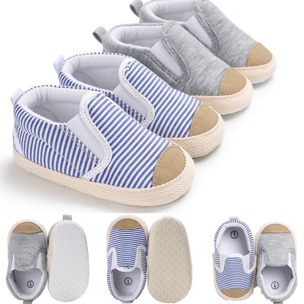 

infant baby girl shoes newborn soft sole sneaker cotton crib shoes striped elastic first walkers canvas for 0-18month