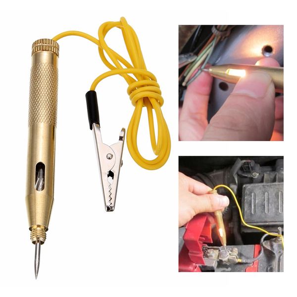 

kkmoon electrical circuit tester voltage test pen dc 6v/12v/24v probe test auto repair tools for car motorcycle