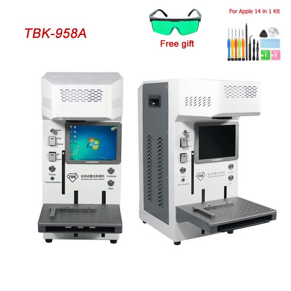 

tbk958a auto lcd fiber laser repair machine diy printer cnc laser engraving machine 20w for iphonex xs max 8 8+ back separating