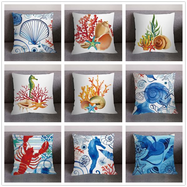 

cushion cover print pillow case polyester sofa car cushion cover home decor cojines decorativos para sof decorative pillows