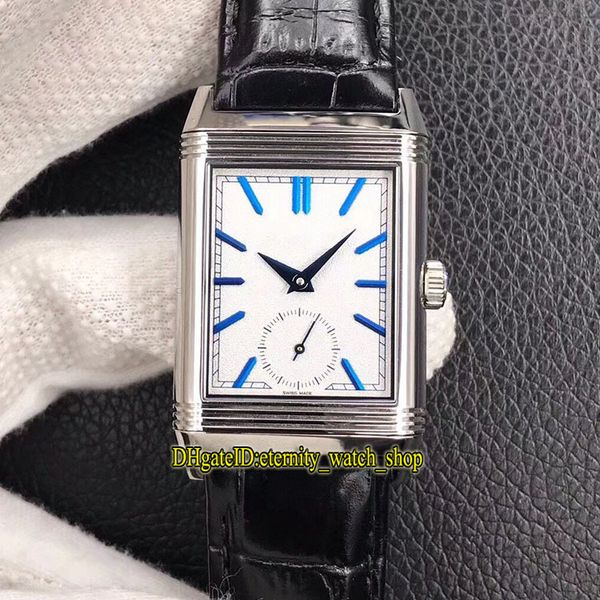 

mg top версия reverso флип по обе стороны часового пояса двойной 3908420 белый циферблат cal.854a / 2 механические ручные извилистые мужские, Slivery;brown