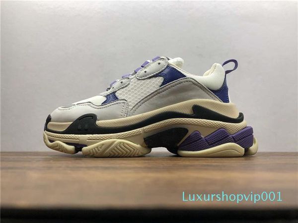 

new orange triple s designer low-make old sneaker trendy footwear boots mens and womens lace up shoes sports casual shoe, Black