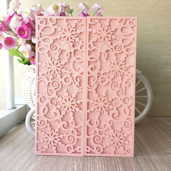 

30шт высокое качество свадебная пригласительная открытка выдалбливают снежинка обложка день святого валентина рождественская вечеринка украш, Black