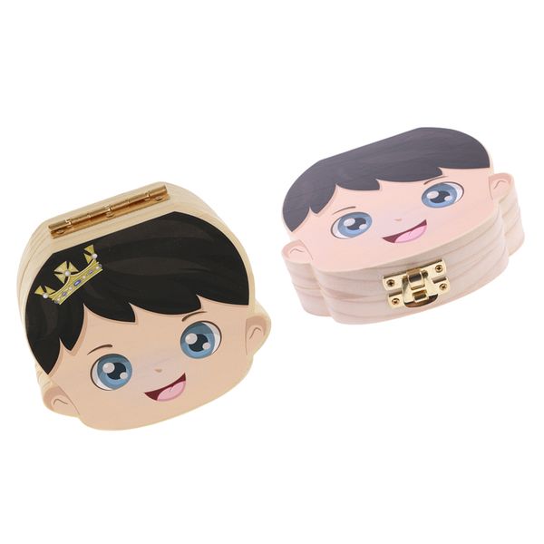

baby boy girl wooden curl tooth box baby save milk teeth hair save box gift favor