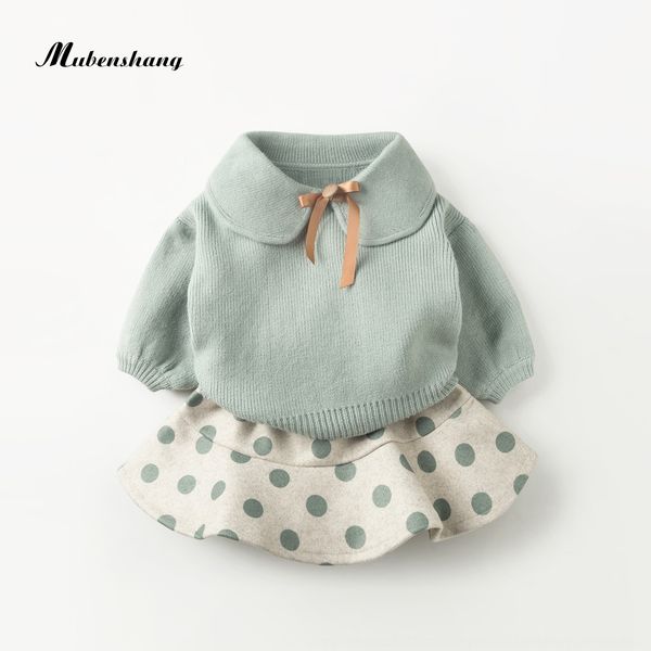 

women's clothing suit 2020 western style dress children's girl baby sweater dress baby's children's clothing female one