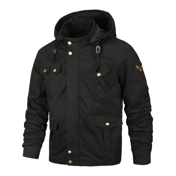 

плюс размер 6xl wash куртка на открытом воздухе кемпинг tactical туризм охота мужской cotton средний возраст довести hat сыпучие coat отдых, Blue;black