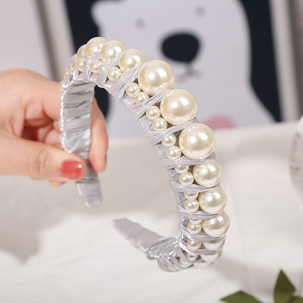 

hair cutting style for female with headbands pearl lady temperament hairband baby girl hair bands alice band cerchietto aliceband nokjl, Black;brown