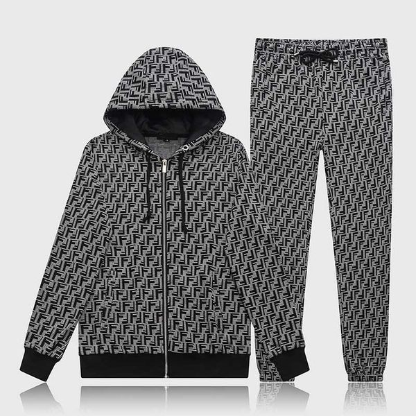 

2020 brand fashion men's jogging suit monogram medusa hoodie sweatshirt slimming sportswear men's casual jacket sportswear, Gray
