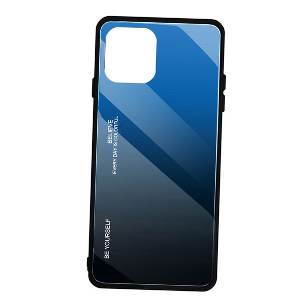

gradient glass cover case for iphone 11 blue