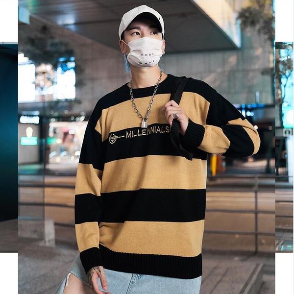 

new spring designer sweater pullover men 2020 male not brand casual mulit-color fashion simple sweaters plus size manby color good qaulity, White;black