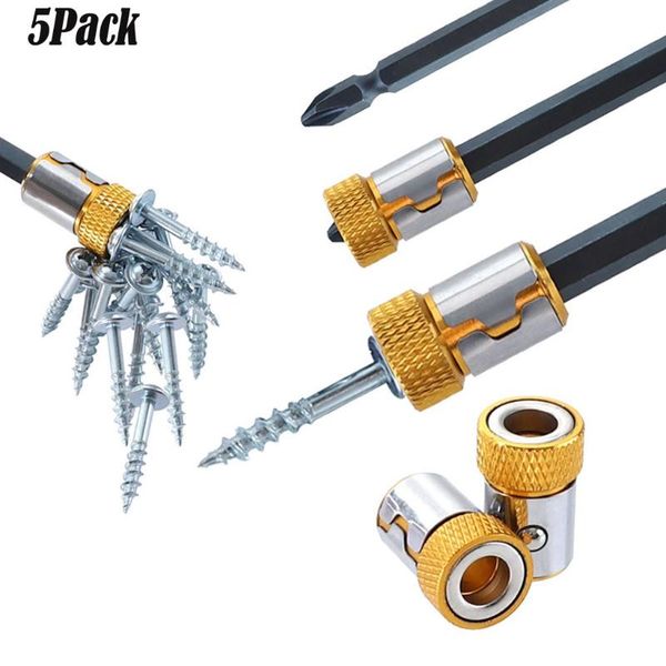 

5xuniversal removable magnetizer ring magnetic steel for 6.35mm screwdriver bits kitchen accessories #30
