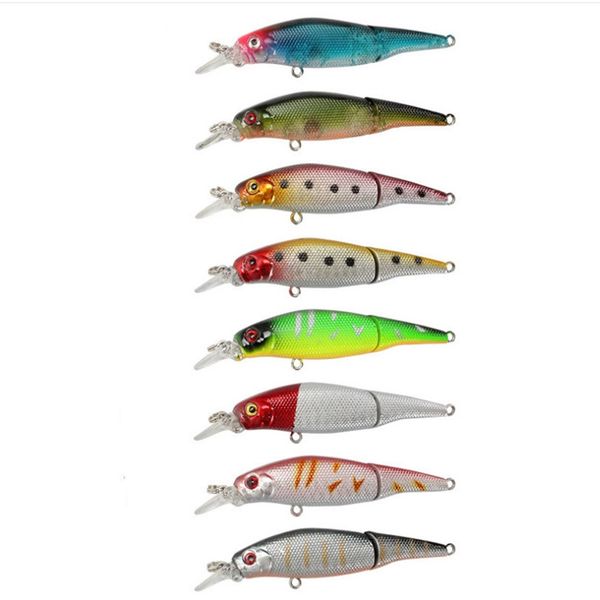 

1 piece 7.7g 9.5cm shake fish pike fishing lure multi-section bait bait fishing accessories artificial fish fishing tackle