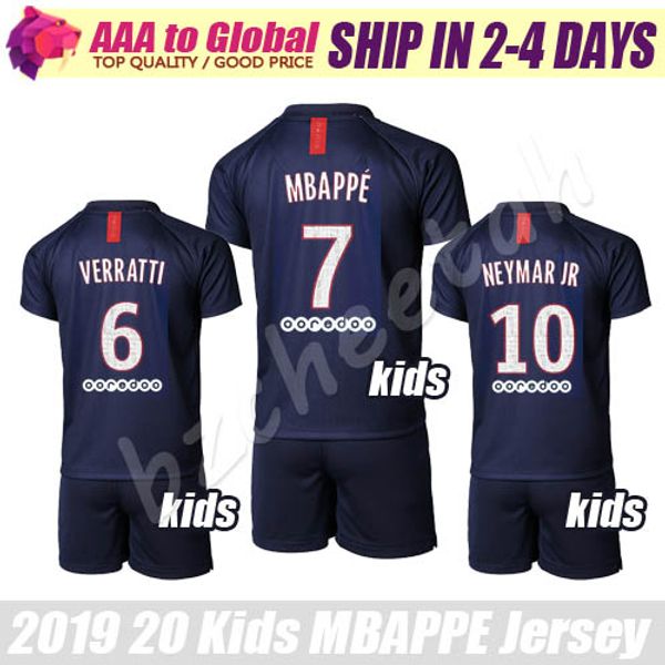 

kids mbappe jersey 2020 children neymar jr football shirts sets cavani verratti dani alves silva boy soccer jerseys kits, Black;yellow