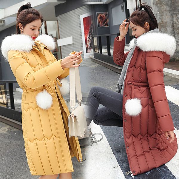 

winter down cotton coat 2020 parkas for women plus size 5xl thick big winter jacket women coats warm outwear hooded fur coat, Tan;black