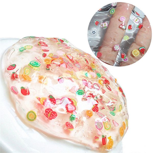 

kids clay toy fruit slices colorful soft slime slime scented stress relief toy sludge toys stress relief toy funny kids gift ##0