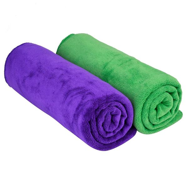 

2pcs pet bath towel soft fiber pet wash cloth large ultra absorbent bath dry towel for dog cat