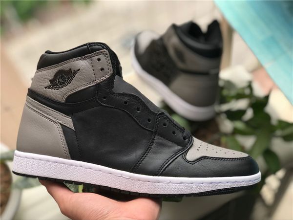 

authentic quality 1 high og shadow 1s blue white black basketball shoes for men sports sneakers with original box