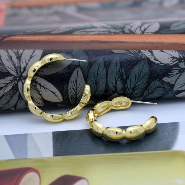 

2020 metal earrings for women round hoop earrings gold color girls gift wedding party jewelry, Golden;silver