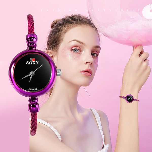 

new fashion watch women simple style romantic rhinestone watches women stainless steel band watches ladies quartz watch, Slivery;brown