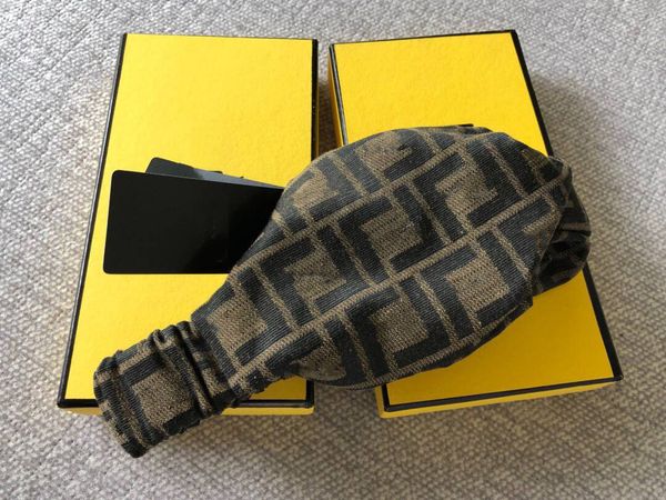

woman headband fashion scarf retro cross hair bands with tags headband with box, Golden;white