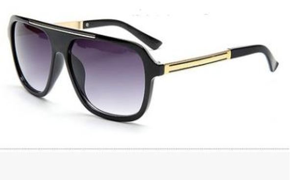 

men high-grade leather sunglasses designer retro buffalo sunglasses classic female gradient sun glass men vintage sun glasses, White;black