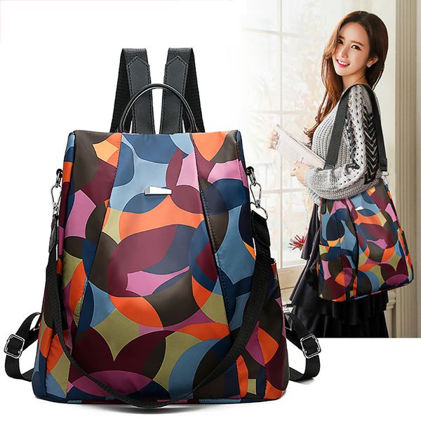 

women simple trend student bag soft wearable versatile simple and soft wearable camouflage shoulder bag may17
