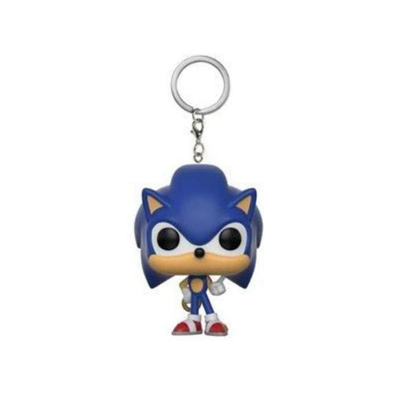 

kawaii funko pop pocket pop keychain super sonic hedgehog garage kit doll ornaments model game relate collectible toys