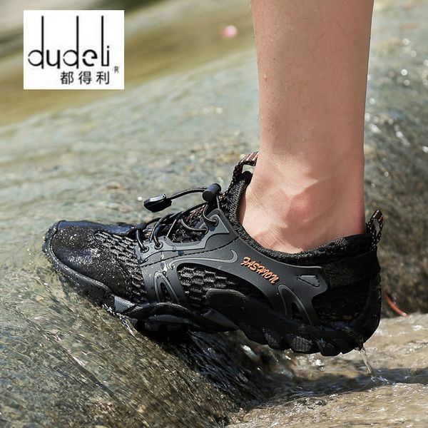 

2017 aqua shoes ultra-light quick-drying beach water river walking summer men breathable sneakers outdoor hiking shoes boys