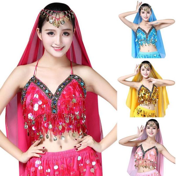 

belly dance sequins fringed bra dance uniforms code, Black;red