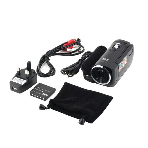 

uk plug 720p 16mp digital video camcorder camera dv dvr 2.7 ' tft lcd 16x zoom car