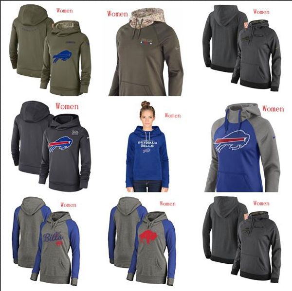 

2019 buffalo женщины hot style billss salute сервисного sideline рак молочной железы awareness circuit performance пуловер hoodie, Blue;black