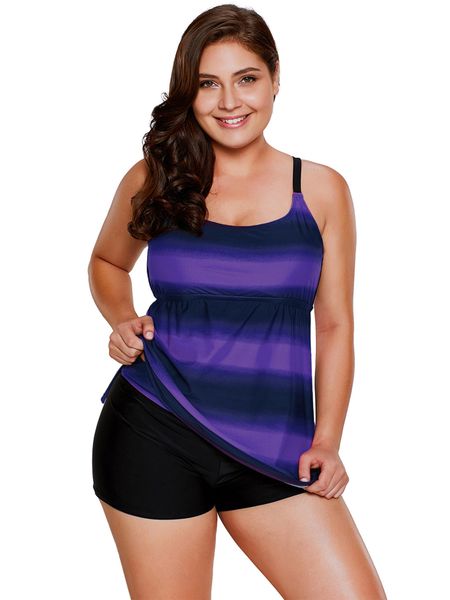 

фиолетовые ремешки выдалбливают спину плюс размер танкини, White;black