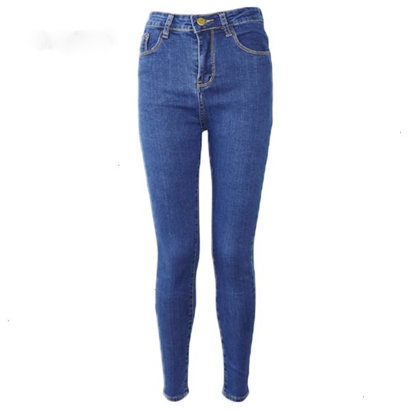 

женщины дизайнер джинсы женские дизайнерские брюки джинсы женщины тонкий тощий высокой талией джинсы женщина джинсовый брюки карандаш талии, Blue