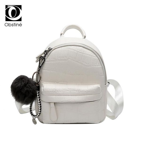 

mini backpacfor women leather pu cute daypack small backpack female white bagpack woman fashion black back pack bag for lady