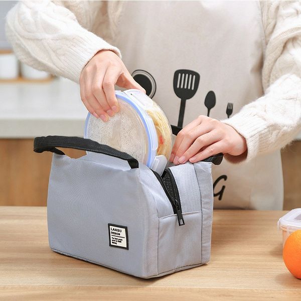 

portable lunch bag new thermal insulated lunch box tote cooler bag bento pouch lunch container food storage bags