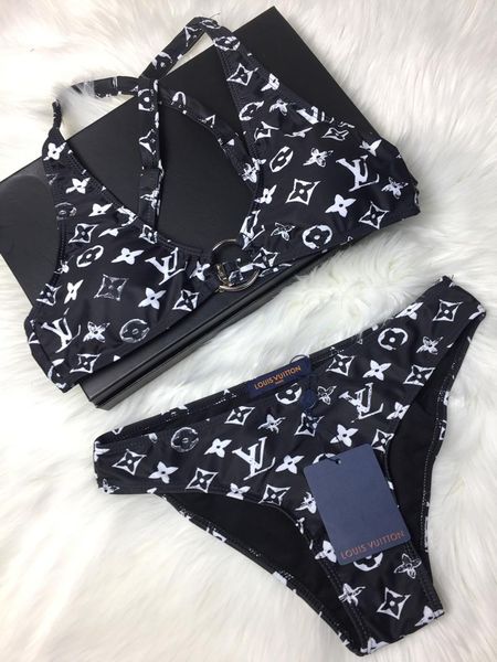 

swimsuits designered women bikini suits branded bikini sets two-pieces swimwear lace up beach bathing f6 b105528l, White;black