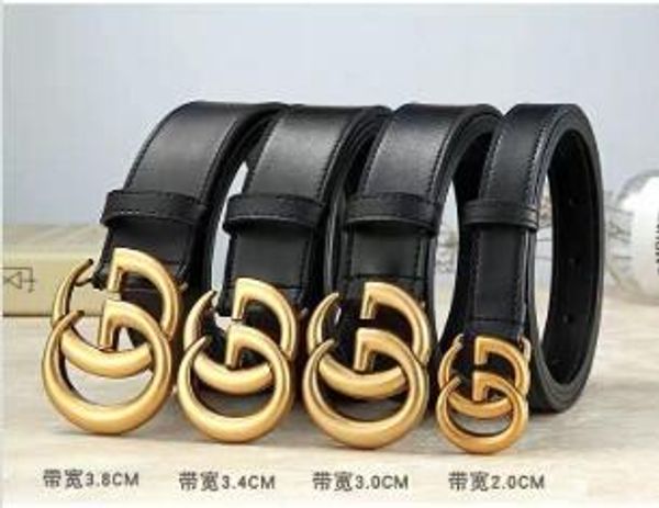 

new style luxury genuine leather belt for men and women fashion smooth pin buckle plaid belt designer belt cowhide jeans girdle, Black;brown