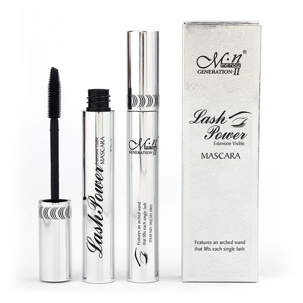 

lash power extension visible mascara 3d fiber waterproof eyelash mascara long-lasting lengthening makeup mascara with silicone dense brush