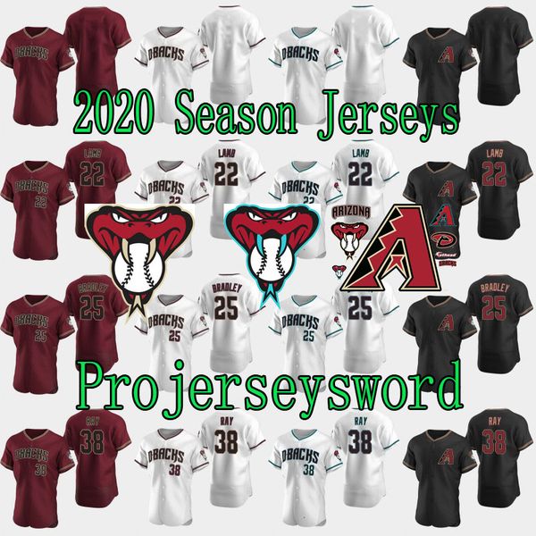 

arizona 2020 authentic jake lamb diamondbacks jersey archie bradley robbie ray steven souza jr. luke weaver corbin martin andriese jerseys, Blue;black