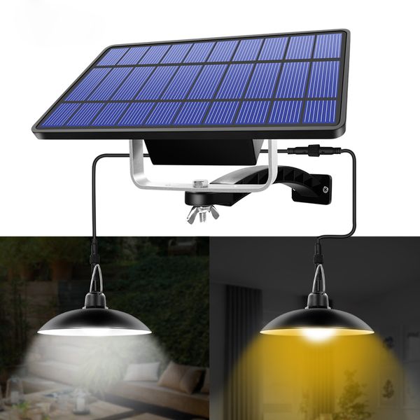 Pendente solar Light Outdoor Interior pendurado solar luzes solares luzes de decoração impermeabilizadas para o pátio do jardim de fazenda do celeiro