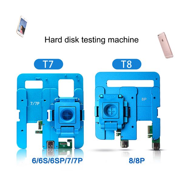 

jc t7 t8 nand hard disk test repair fixture without battery for brush tester motherboard boot fault detection phone repair