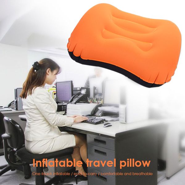 

portable neck pillow pillows nylon folding health airplane air cushion support