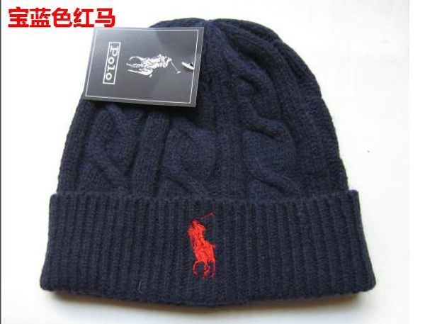

2019 fashion spring winter hats for men women knitted beanie wool hat man knit bonnet polo beanie gorros touca thicken warm cap 002, Blue;gray
