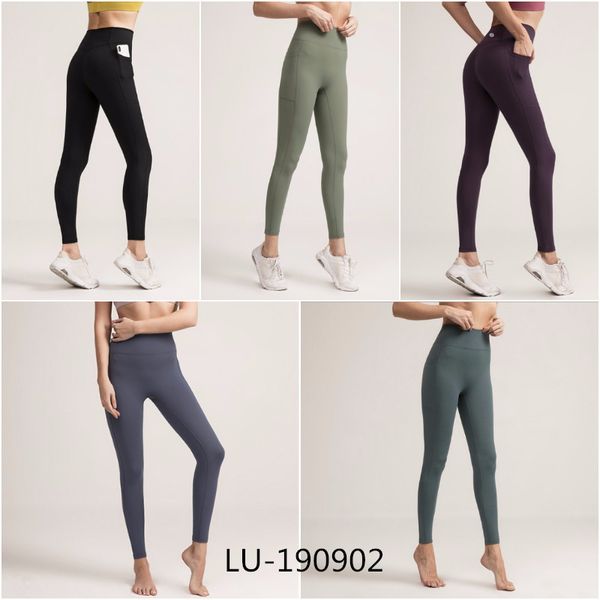 

lu-1047 high waist women long pants running leggings ladies exercise fitness pants yoga outfits girls trousers sportswear, White;red